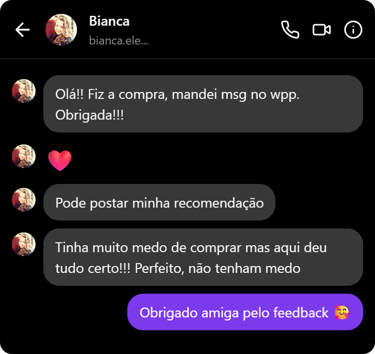 Depoimento WhatsApp