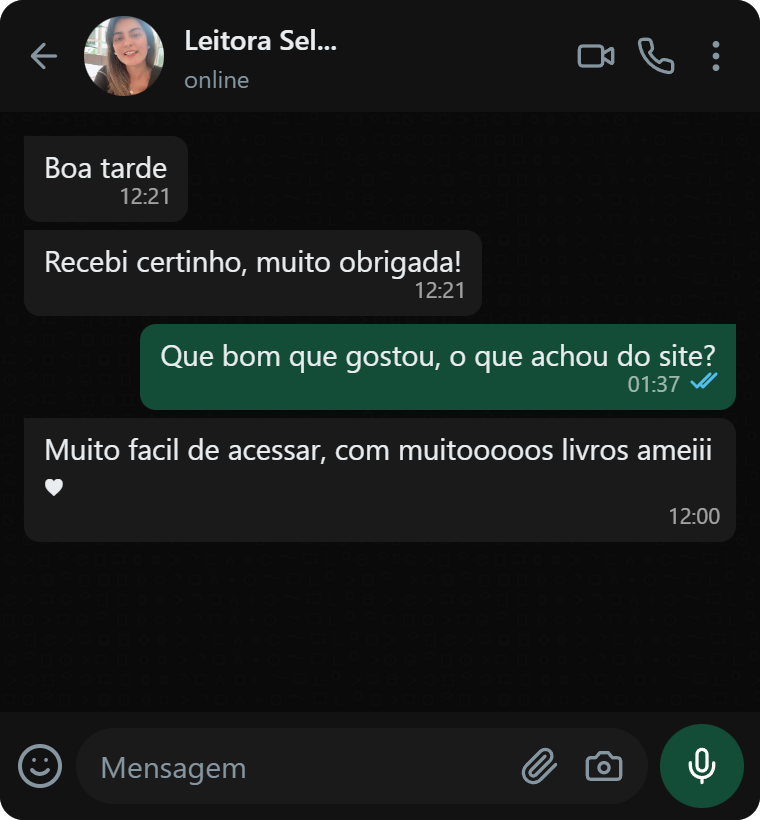 Depoimento WhatsApp